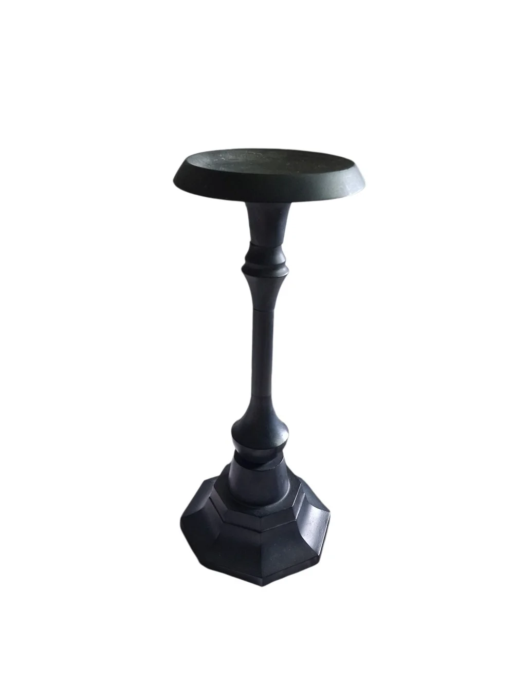 Black Decorative Pedestal Candle Holder